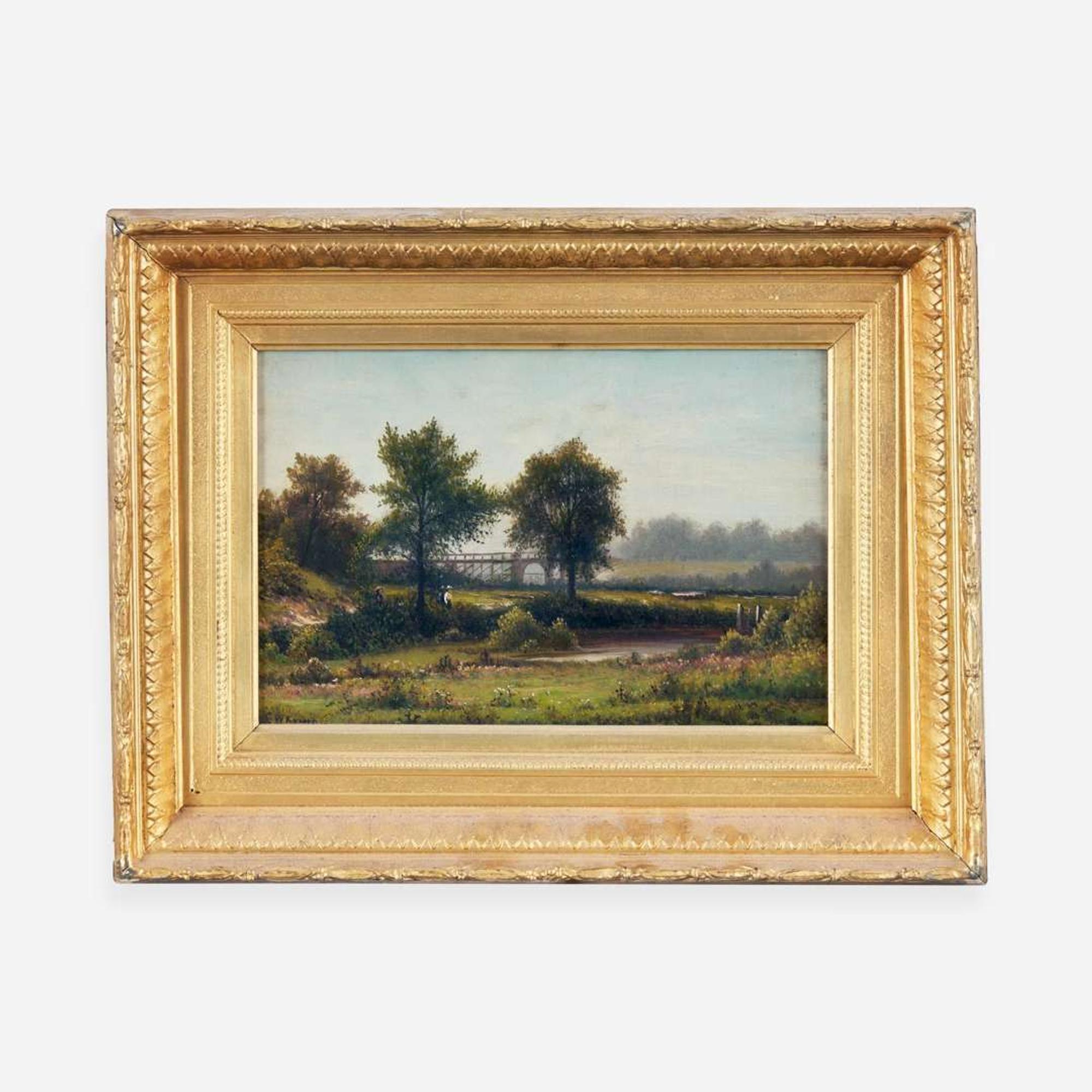 Charles Wilson Knapp (American, 1823–1900) View of Columbia Avenue Bridge, Fairmount Park, Philadelphia