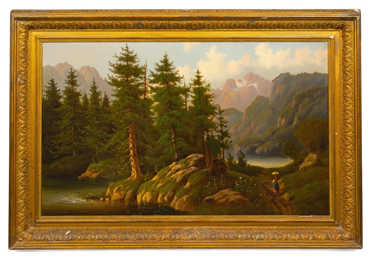 Landscape with Trees and Mountains