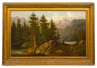 Landscape with Trees and Mountains