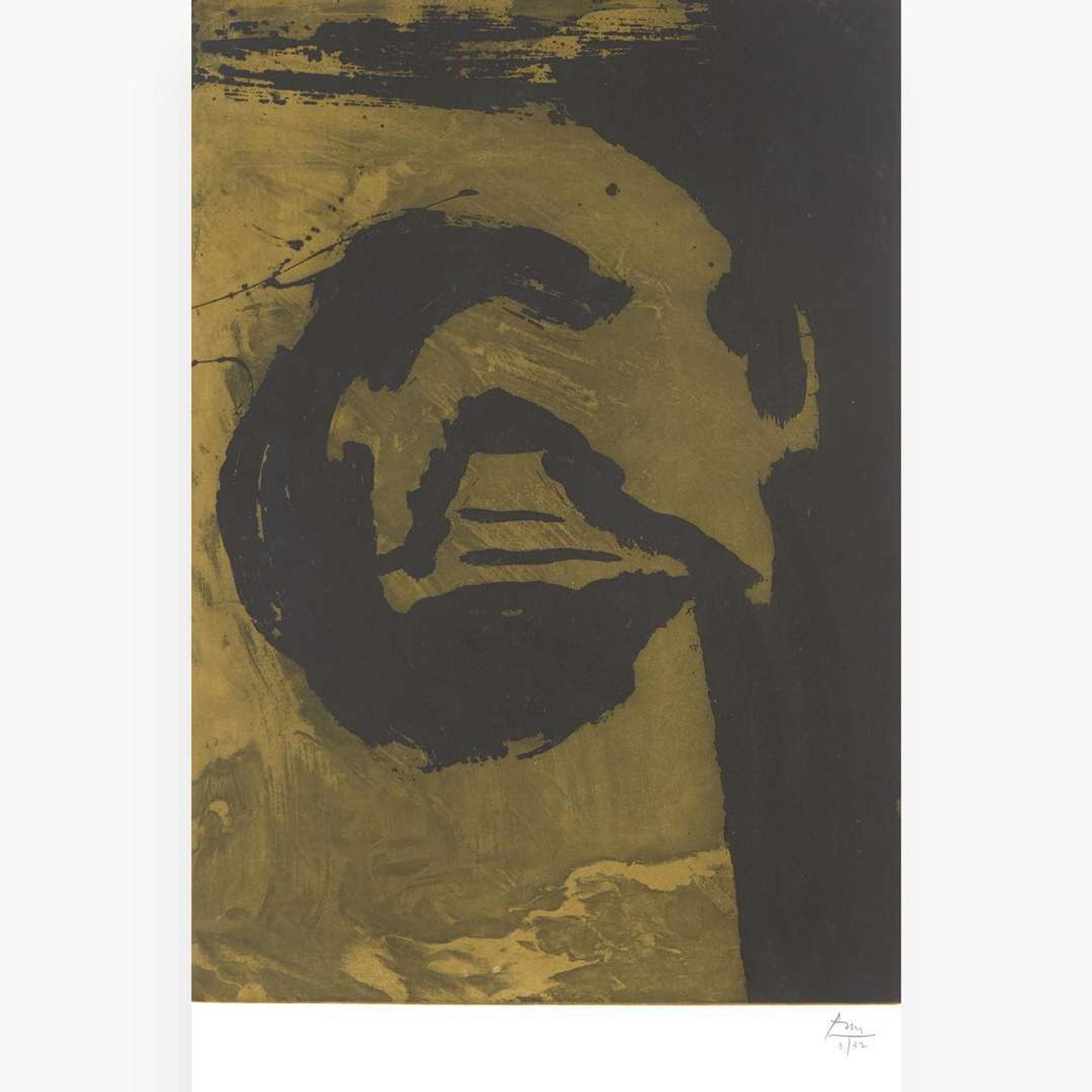 Robert Motherwell (American, 1915-1991) Primal Sign V (Moss)