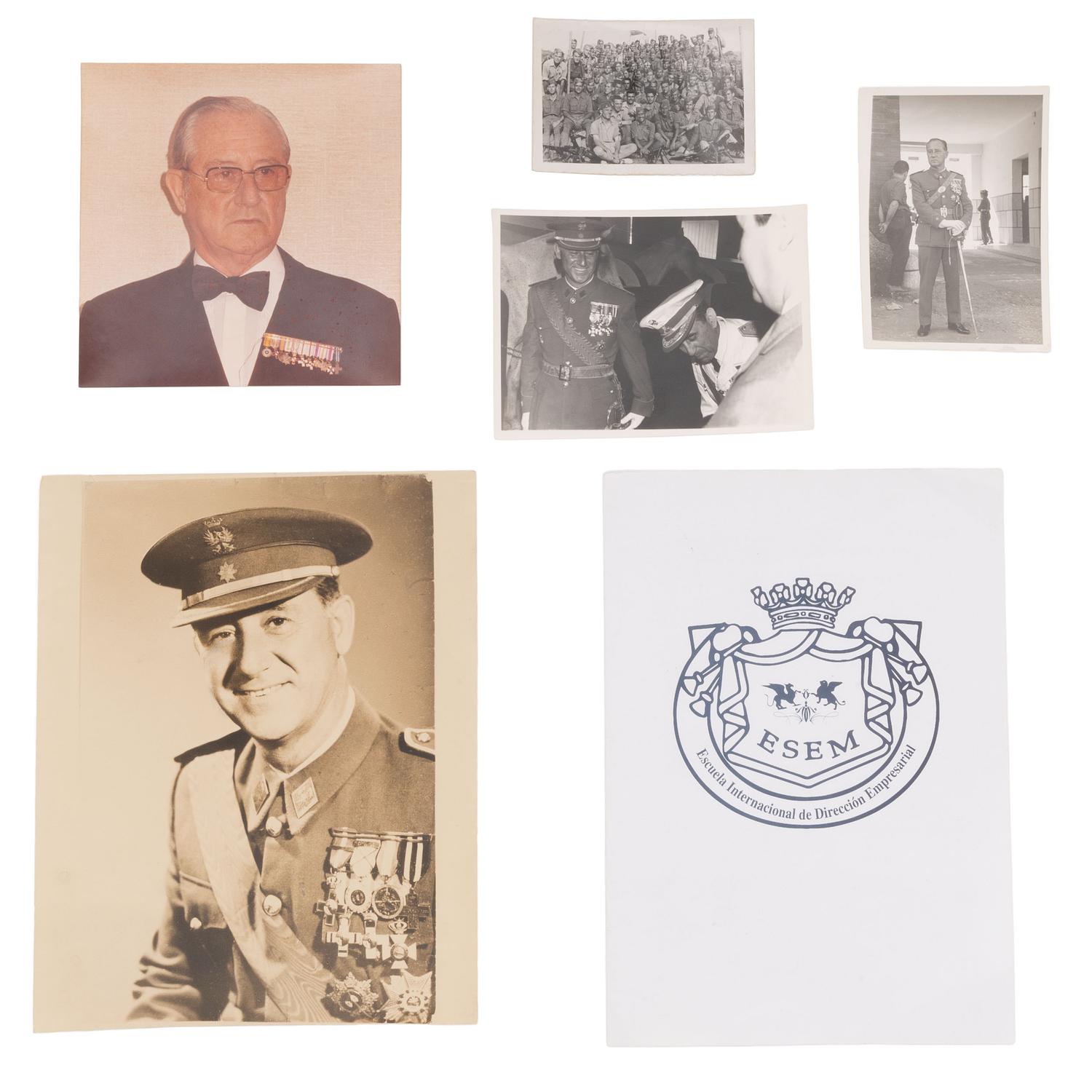 [Militaria] Archive containing medals and photographs of Spanish Cavalry Commander Fernando Suarez Pascual.