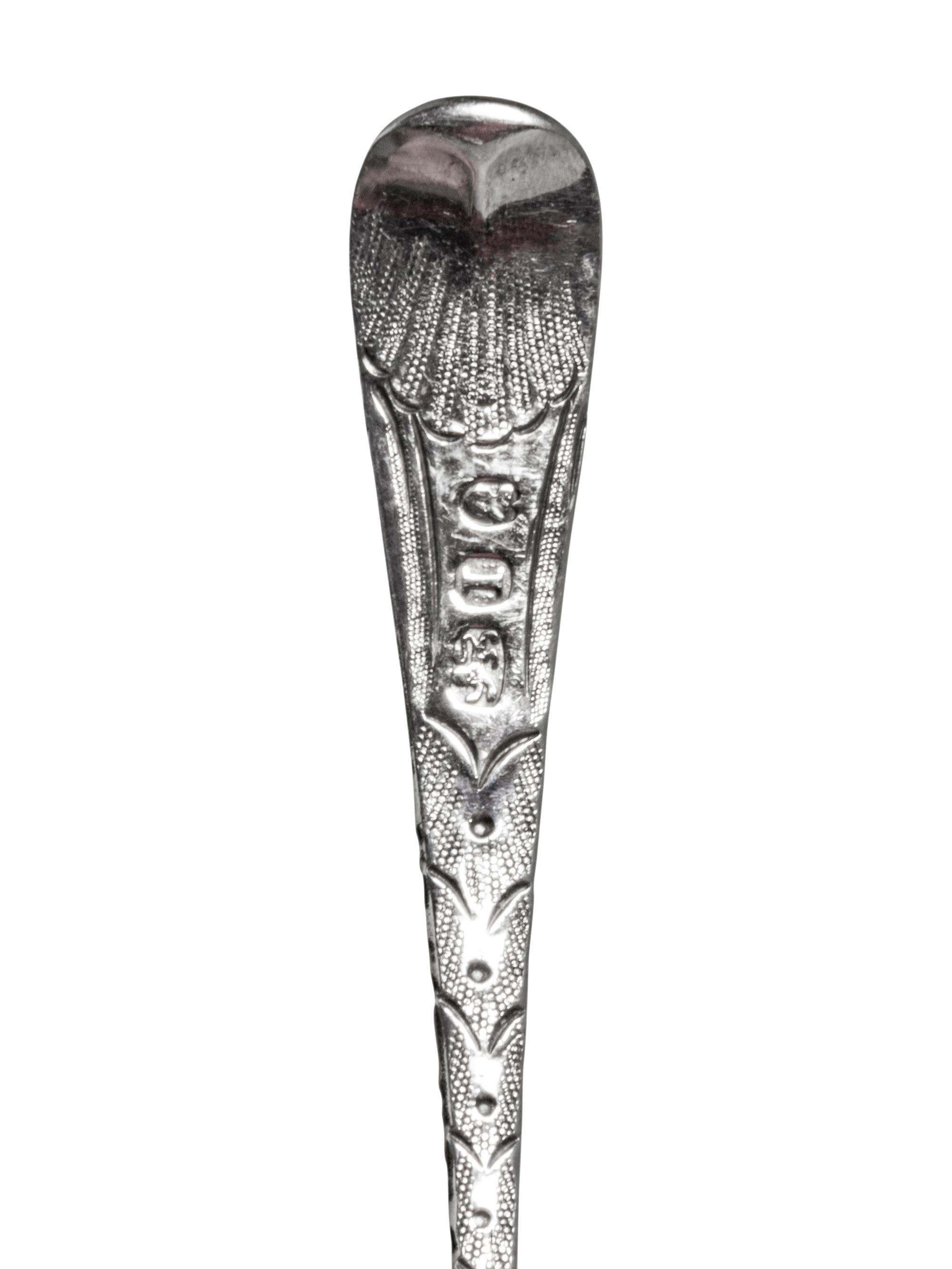A Set of Six George III Silver Teaspoons