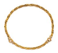 An 18 Karat Yellow Gold and Onyx Convertible Necklace, Italian,