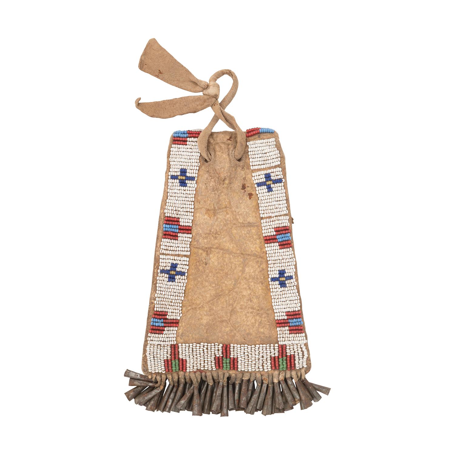 Sioux Beaded Hide Strike-a-light Bag
