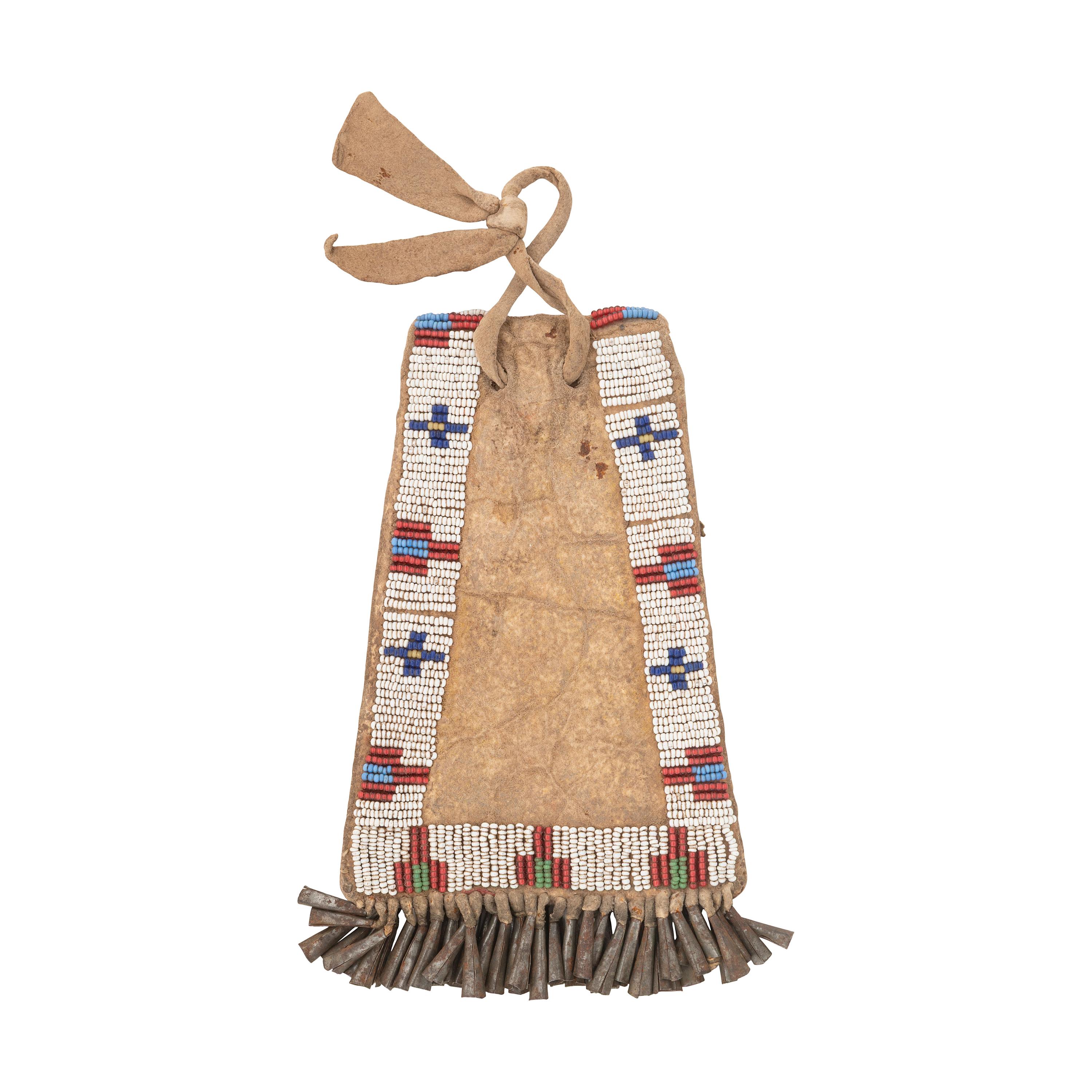 Sioux Beaded Hide Strike-a-light Bag