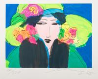 A pair of prints ( Two Parrots and Woman in Hat )