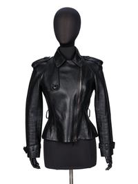 Christian Dior, Black Leather Motorcycle Jacket