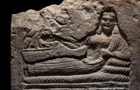 A Romano-Egyptian Limestone Funerary Stele