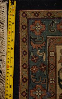 An Indian Persian Design Wool Rug — 20th Century