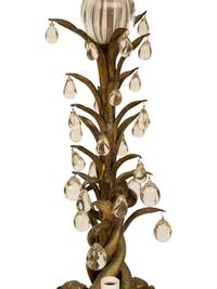 A French Gilt Bronze Three-Light Dolphin Chandelier