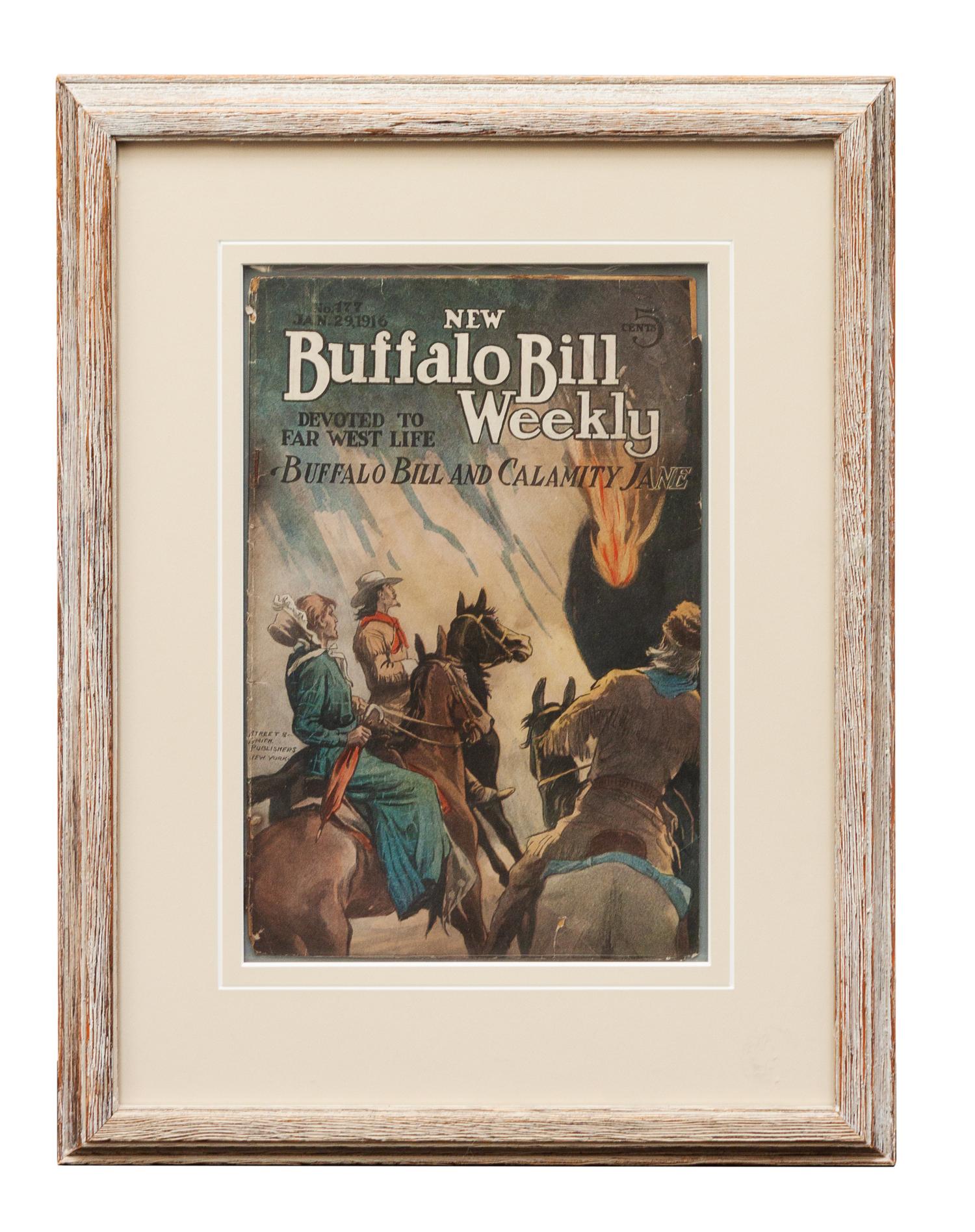 Three Framed Vintage Western Magazine Covers