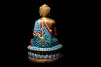 A Chinese Cloisonne Enamel Figure of Buddha