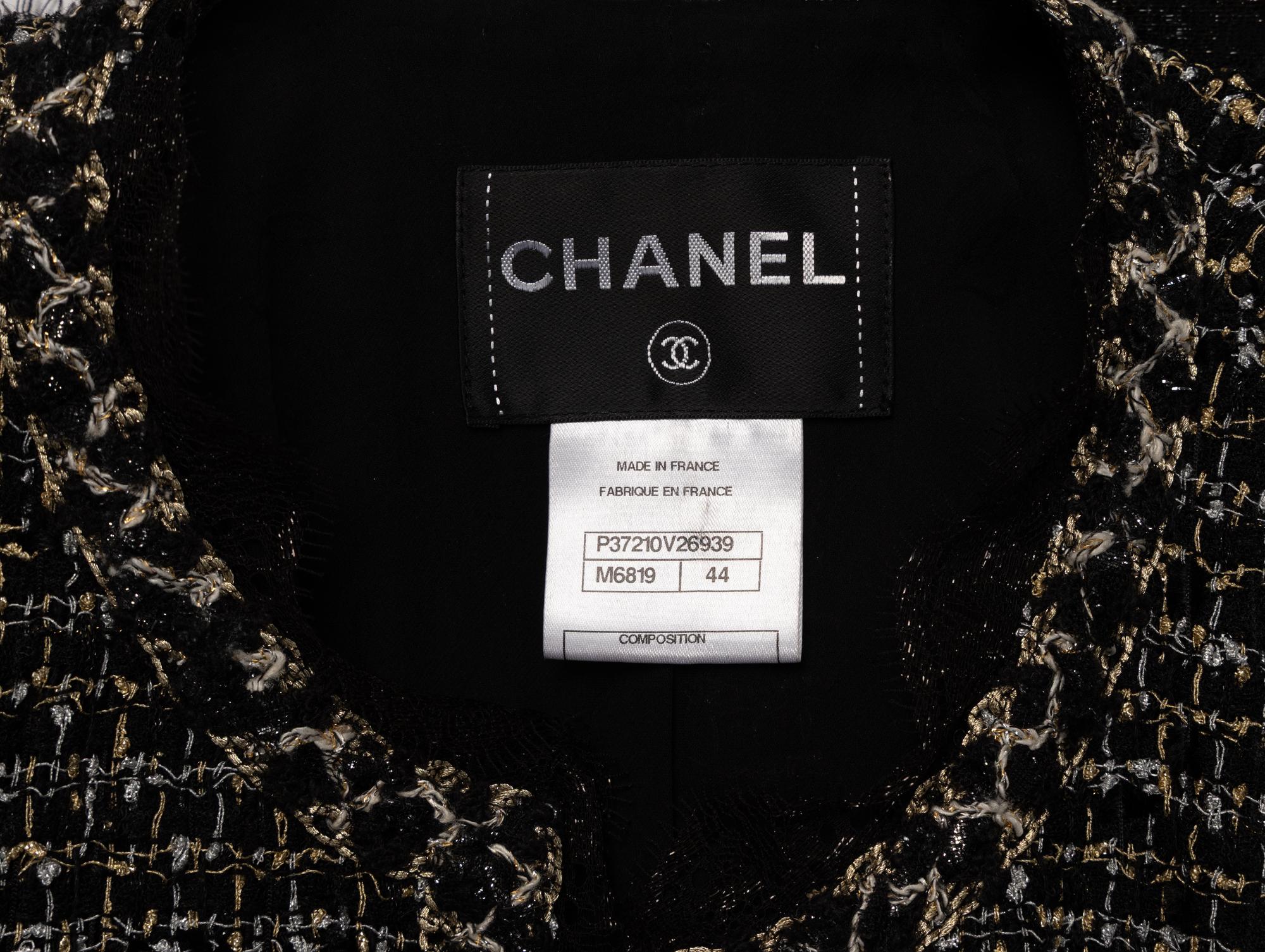 Chanel, Lace-Trimmed Tweed Cardigan Jacket