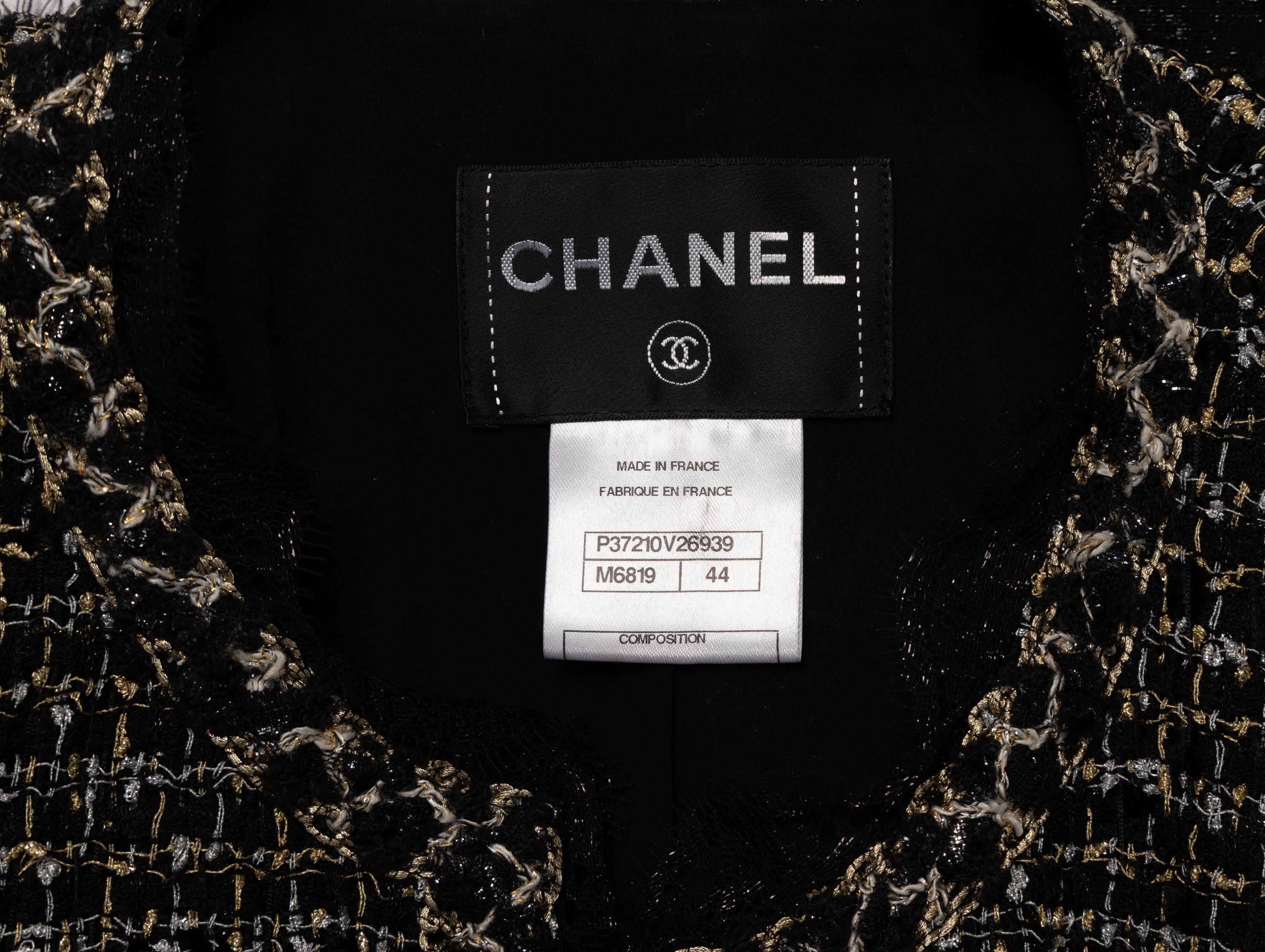 Chanel, Lace-Trimmed Tweed Cardigan Jacket