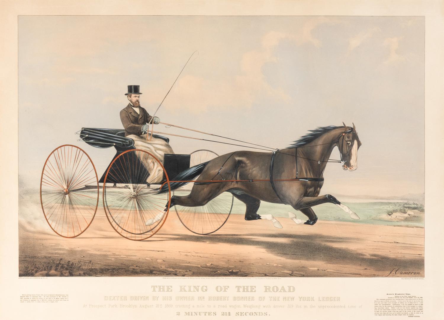 [HORSE RACING SCENES] -- CURRIER and IVES, publishers -- After John Cameron, or Scott Leighton