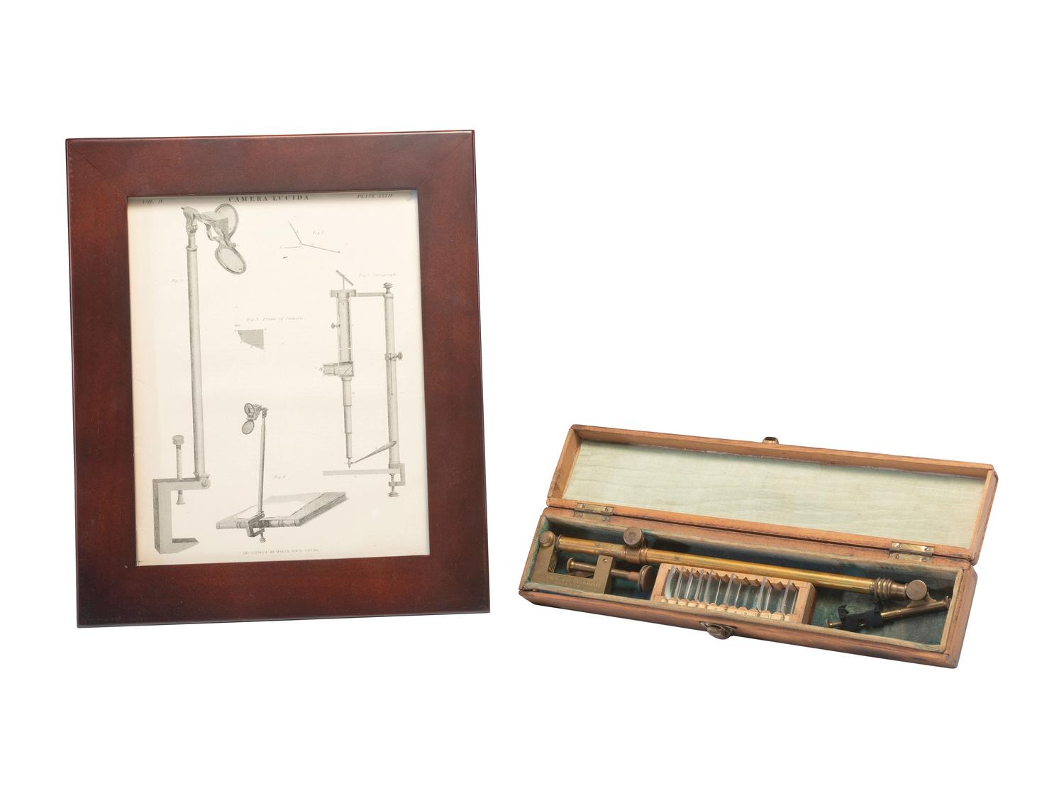 [OPTICAL DEVICES]. Camera Lucida or "Chambre Claire Universelle", ca 1900.