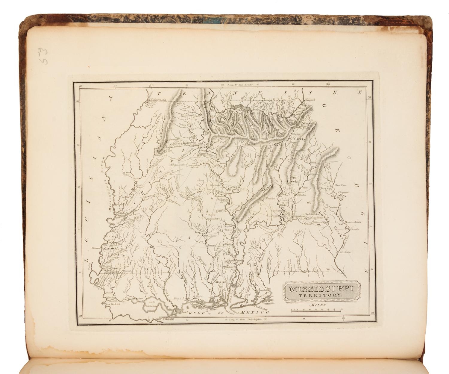 [ATLAS]. A New and Elegant General Atlas Containing Maps of Each of the United States. Balt. and Phila.: Lucas and Nicklin, [ca 1816].