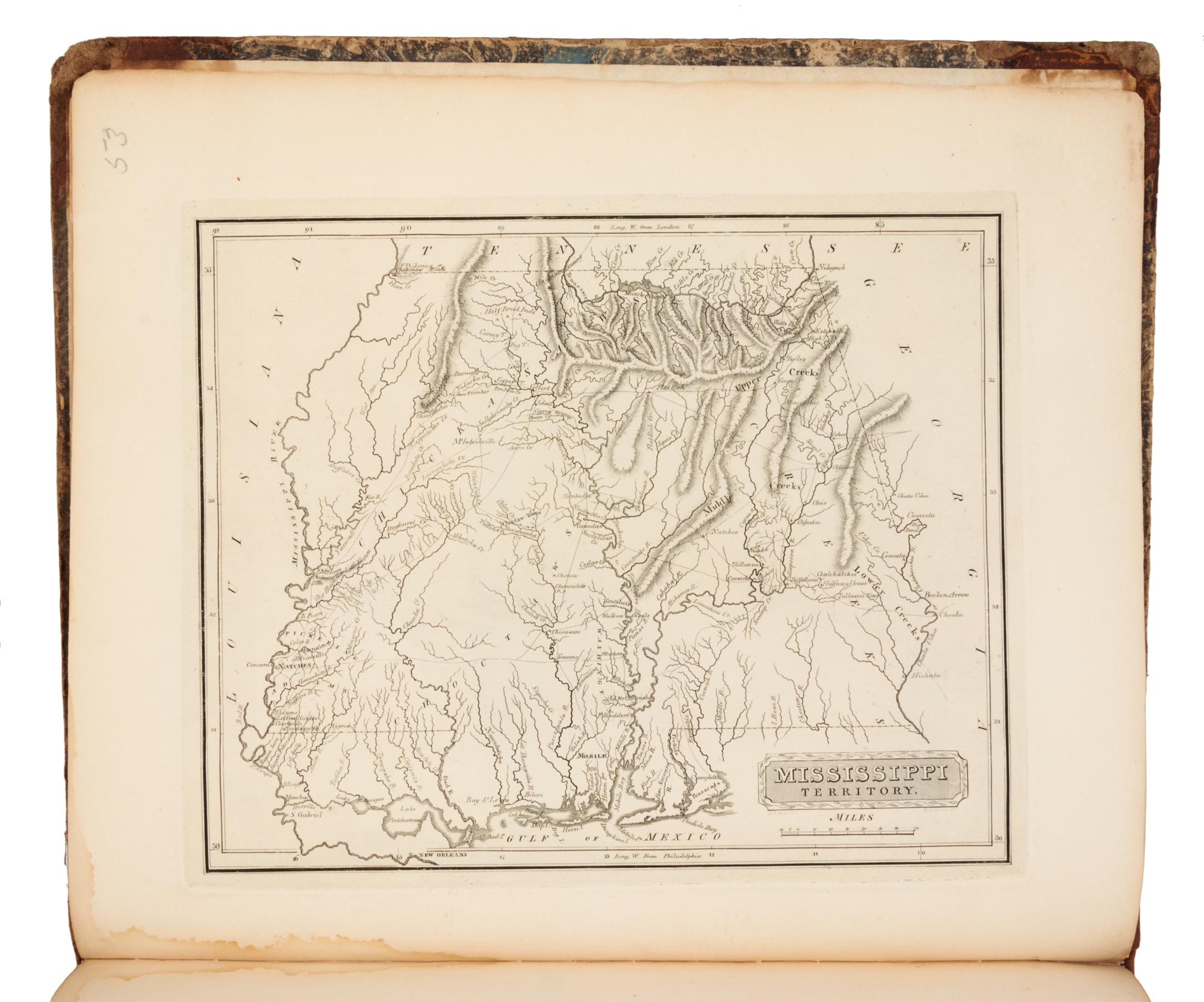 [ATLAS]. A New and Elegant General Atlas Containing Maps of Each of the United States. Balt. and Phila.: Lucas and Nicklin, [ca 1816].