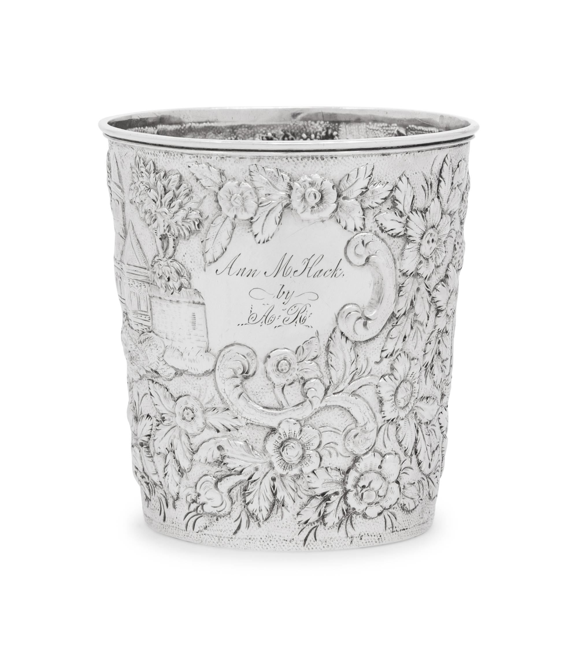 An American Coin Silver Beaker