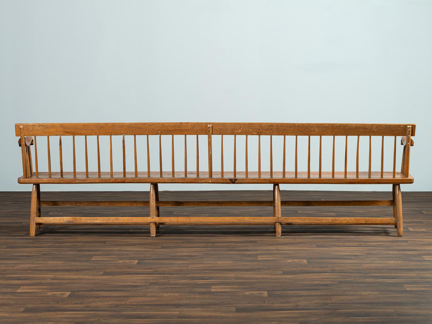 An Exceptionally Long Windsor Settle Bench