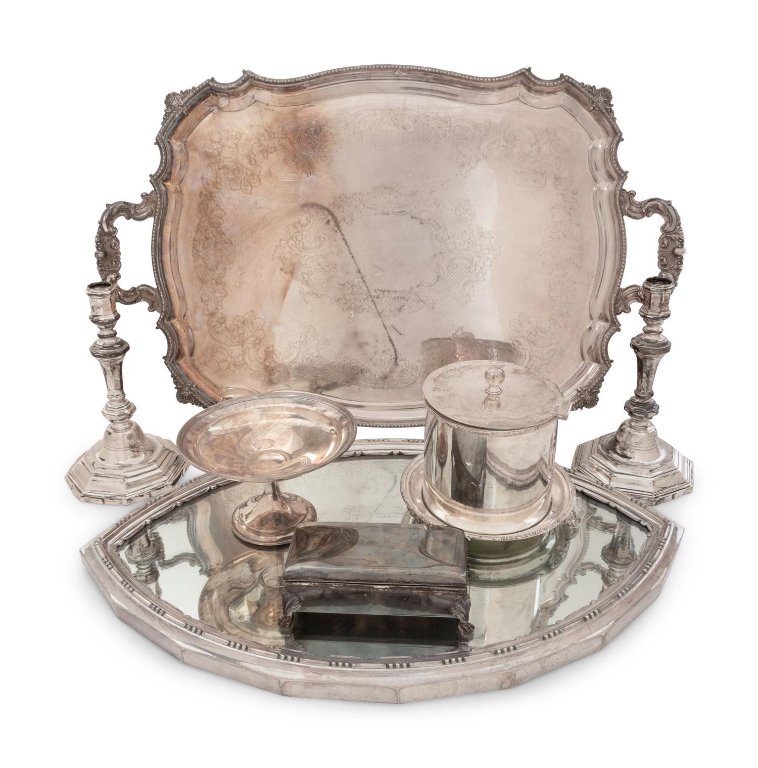 A Collection of Silver and Silver-Plate Table Articles