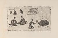 Twelve Chinese Rubbing of Han Tomb Tiles, 20th Century 近代 漢畫像磚拓片十二幅