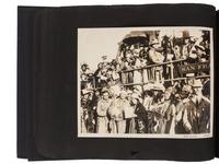 Americana Album containing approx. 350 photographs documenting the journey of the Liberty Bell from Philadelphia to San Francisco for the Panama-Pacific Exposition. 1915.