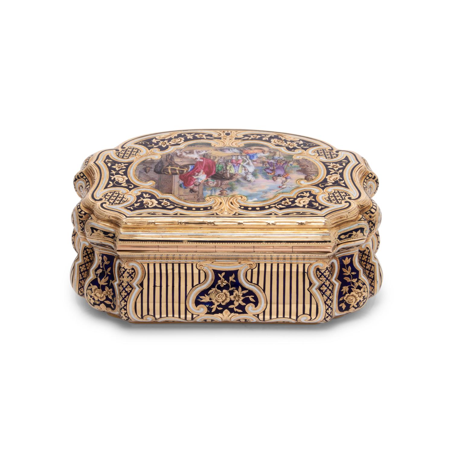 A German Gold and Enamel Snuff Box