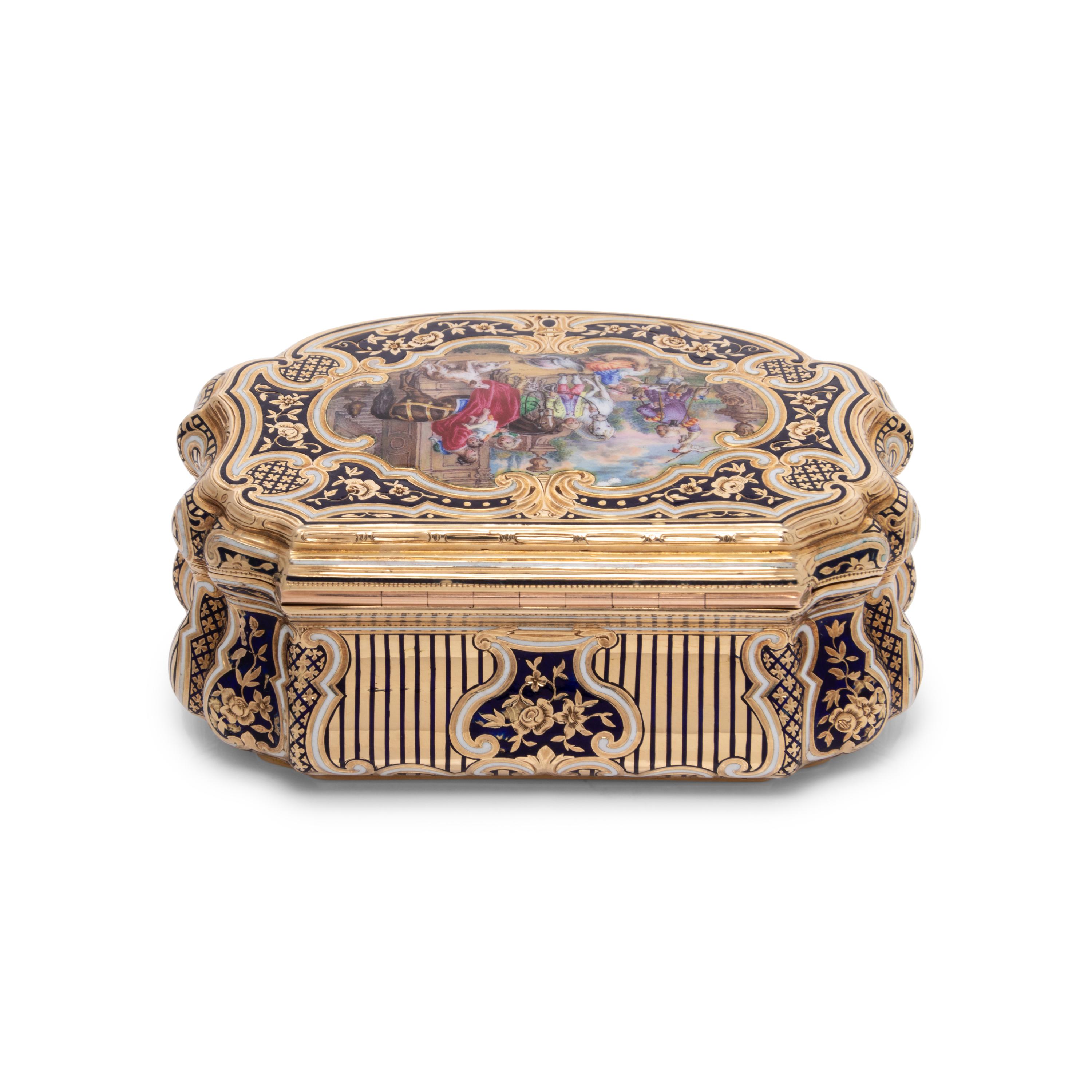 A German Gold and Enamel Snuff Box