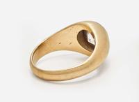 A 14K Yellow Gold and Diamond Men's Ring