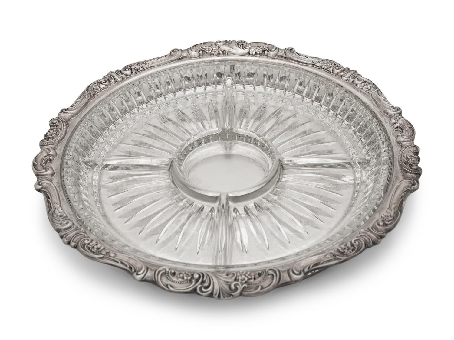 A Group of Silver-Plate Serving Pieces