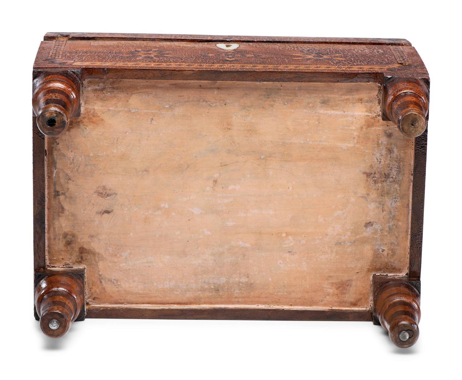 A Folk Art Marquetry Chest