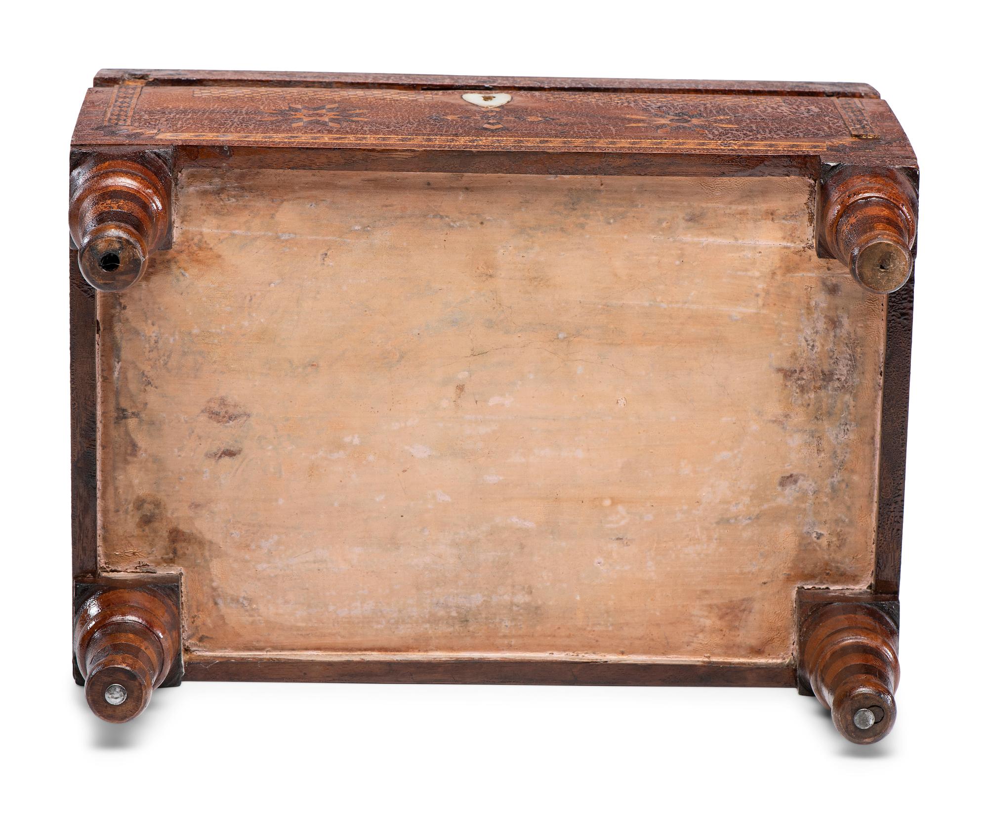 A Folk Art Marquetry Chest