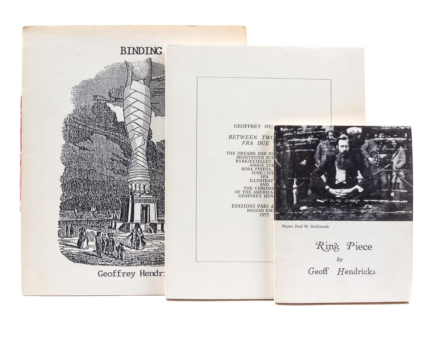 HENDRICKS, GEOFFREY. Three works.