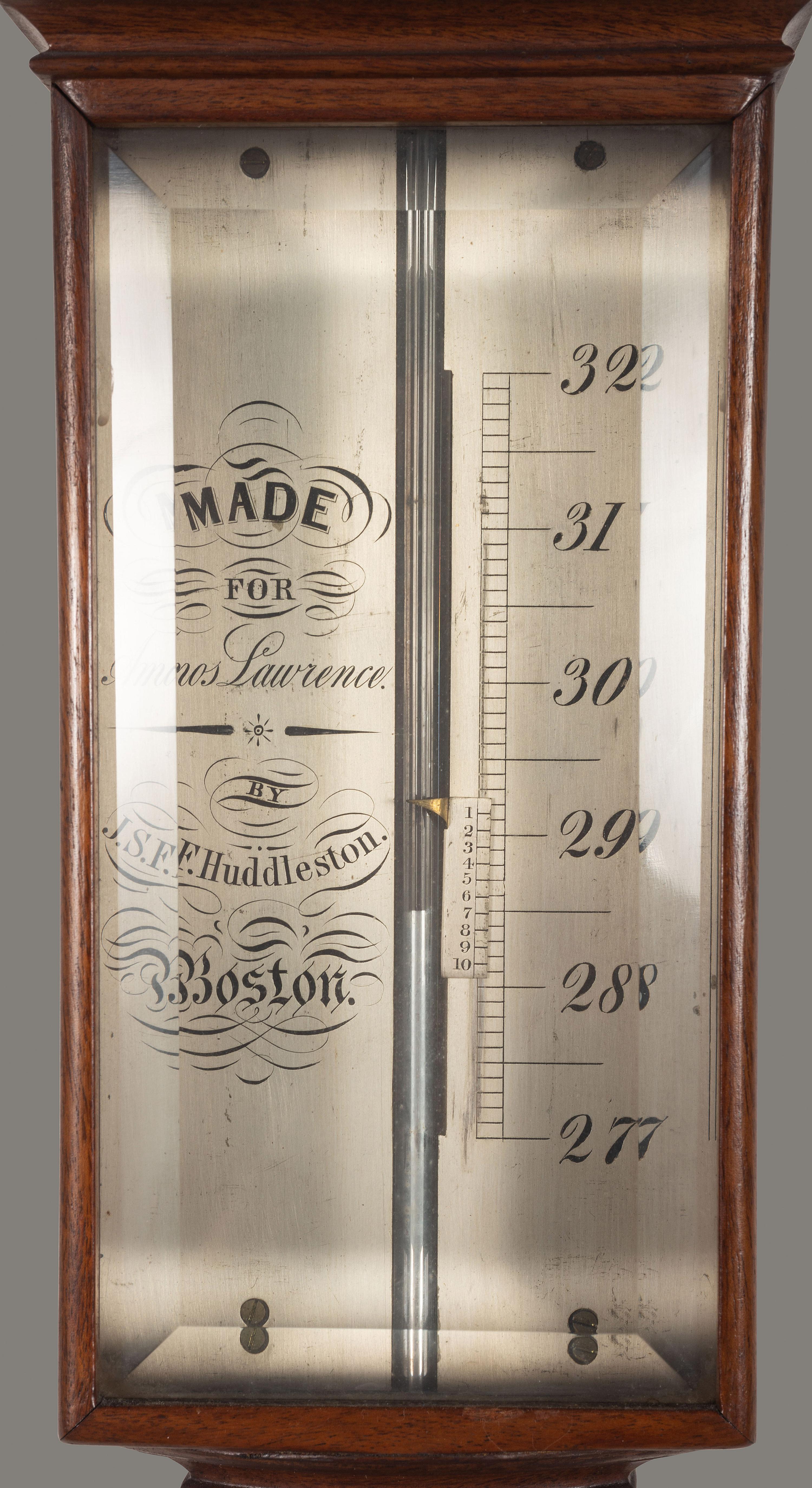 A Federal Mahogany Stick Barometer