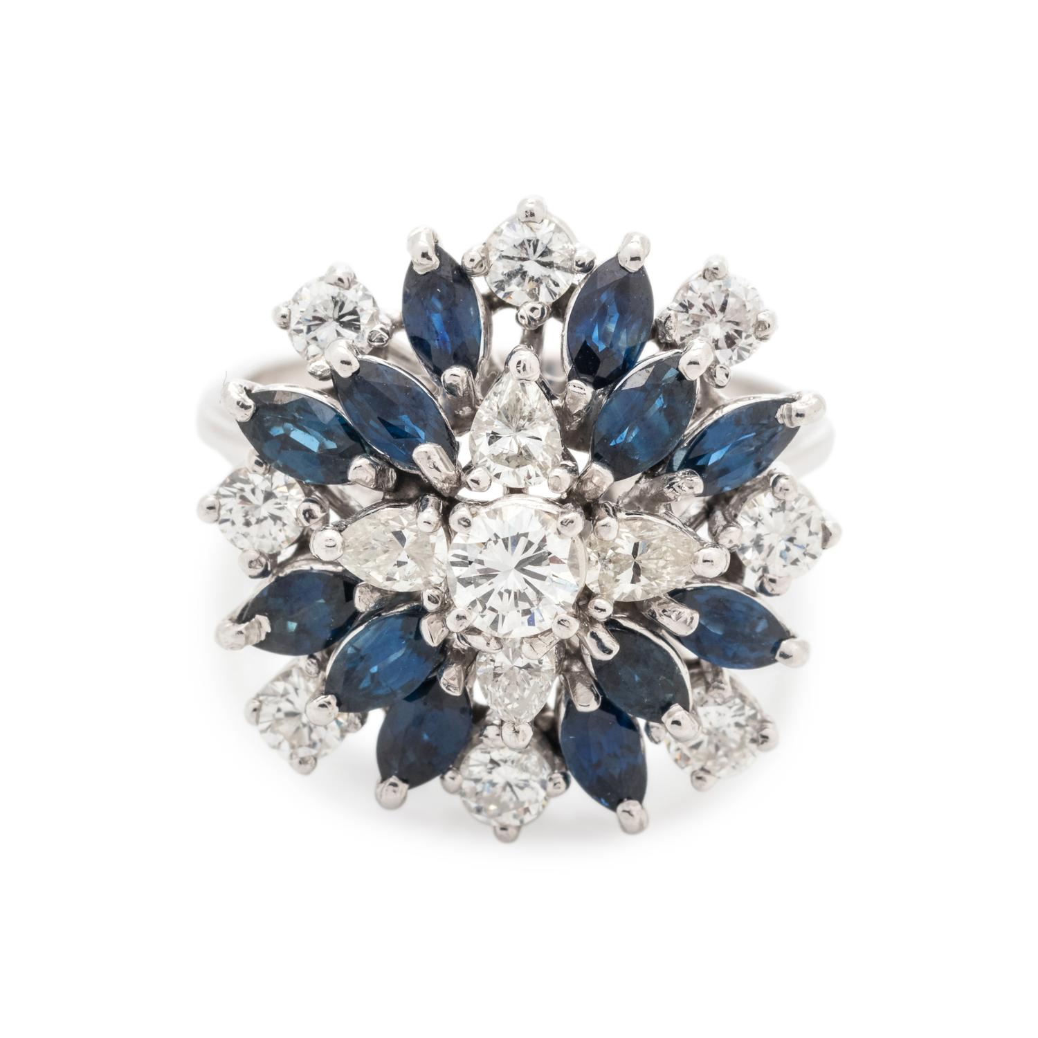 SAPPHIRE AND DIAMOND RING