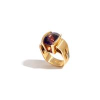 AMETHYST AND DIAMOND RING