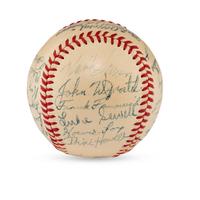 A 1949 Cincinnati Reds Team Signed Autograph Baseball (Beckett Authentication Services Letter of Authenticity)