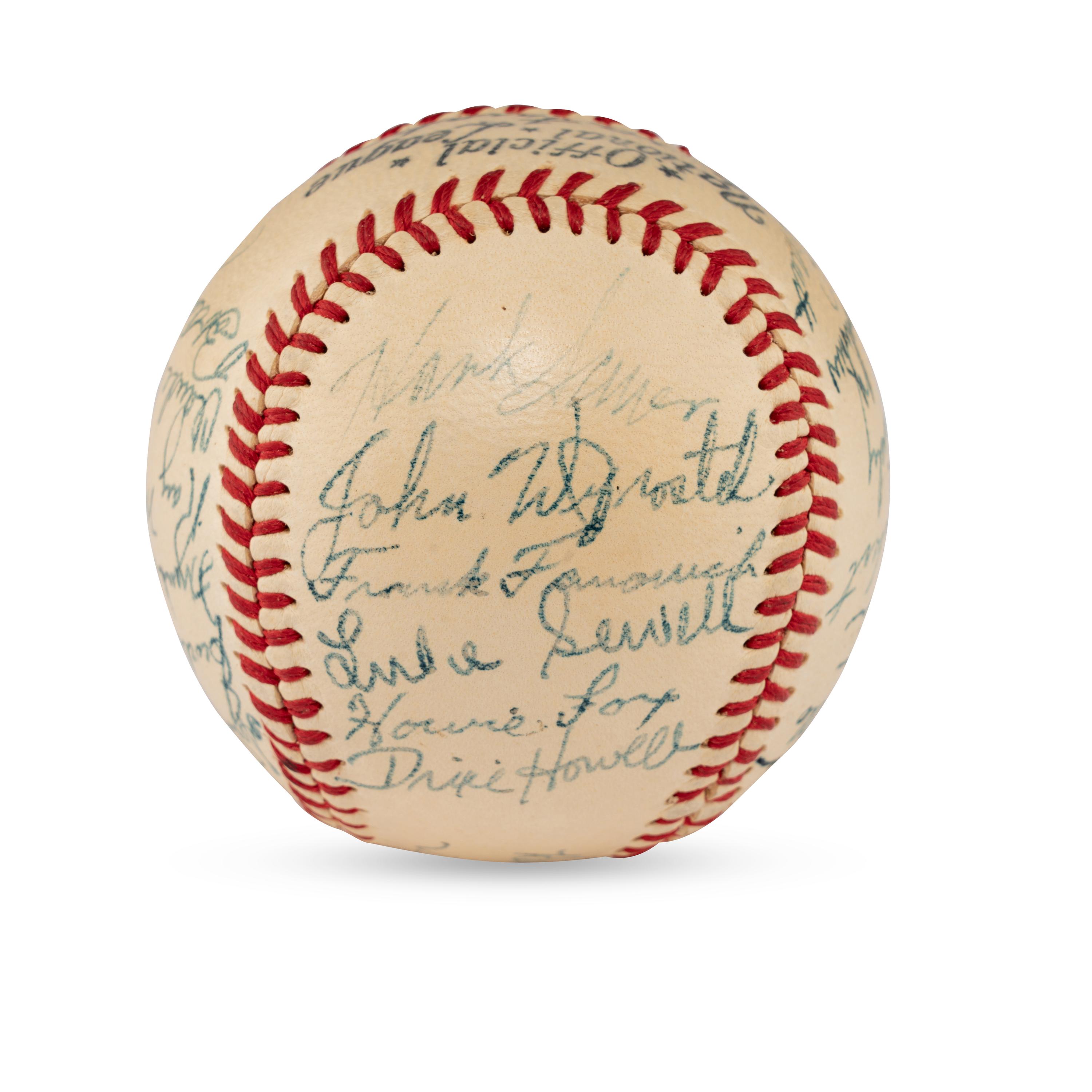 A 1949 Cincinnati Reds Team Signed Autograph Baseball (Beckett Authentication Services Letter of Authenticity)