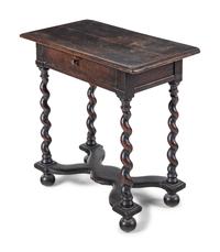 A William and Mary Oak Side Table