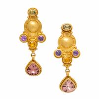 Reinstein Ross, Multigem and Yellow Gold Earrings