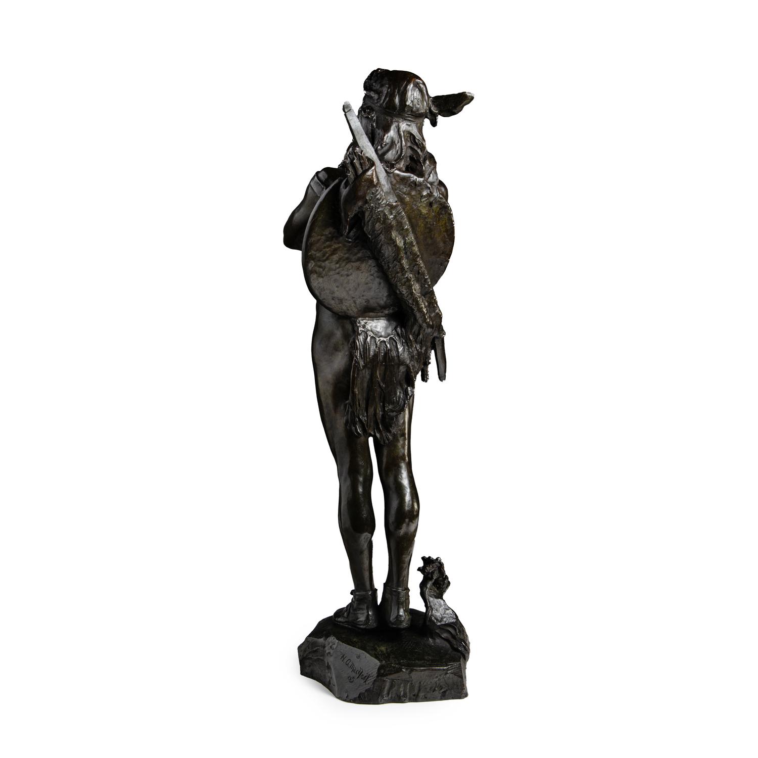 Hermon Atkins MacNeil (American, 1866-1947) — Chief of the Multnomah Tribe , conceived in 1903, this example cast circa 1905