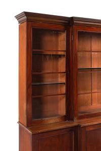 A George III Mahogany Breakfront Bookcase