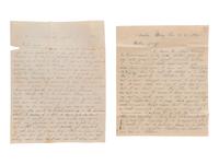 [ENSLAVEMENT]. Letter describing jailed slaves and purchase of a "yellow girl." Mobile, AL, 1841.
