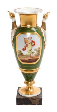 A Paris Porcelain Vase Height of vase 8 1/2 inches.