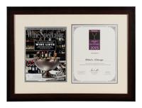 A Group of Seven Dining Awards and Honors Formerly Displayed at Mike Ditka’s Restaurant