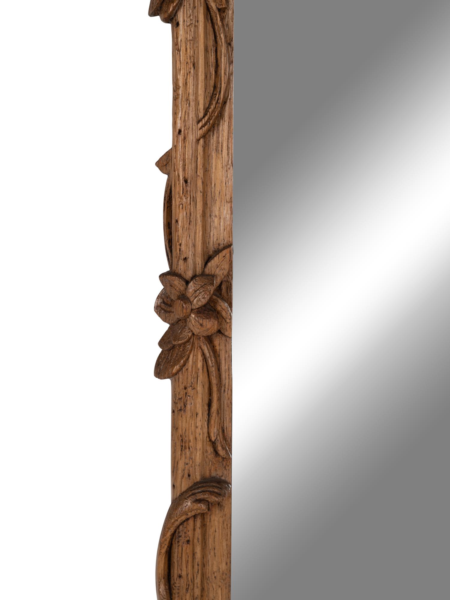A George II Style Carved Oak Mirror