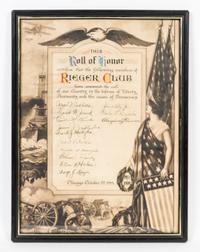 Two Military Related Documents Height of first 22 1/4 x width 16 3/4 inches overall.