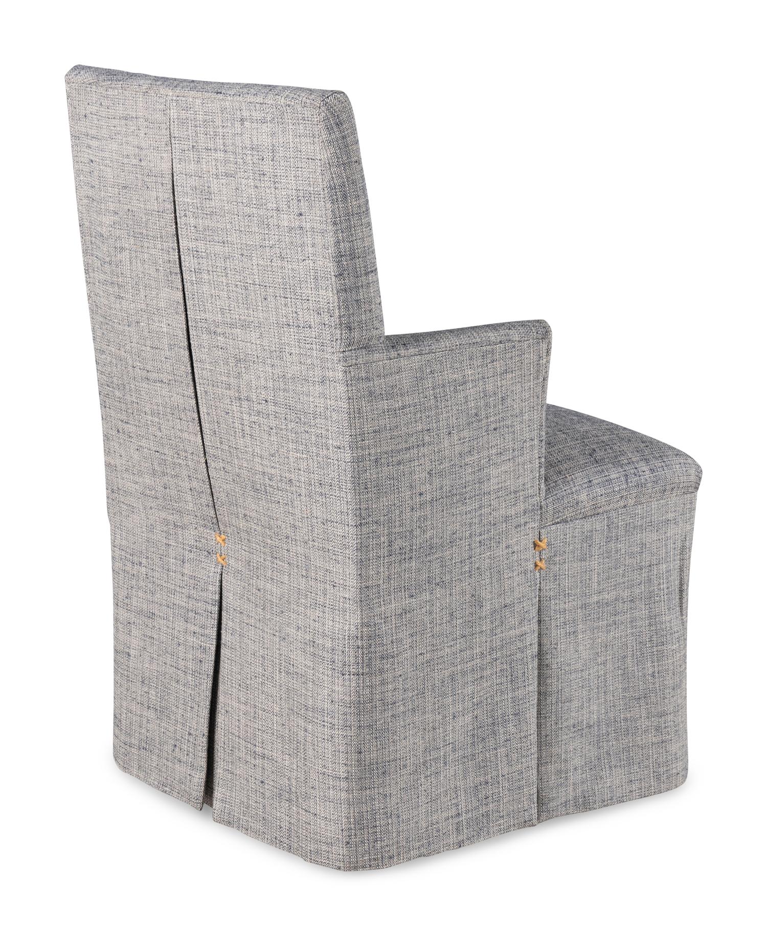 A Set of Four Contemporary Skirted Armchairs