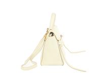Céline White Nano Belt Bag in Grained Calfskin